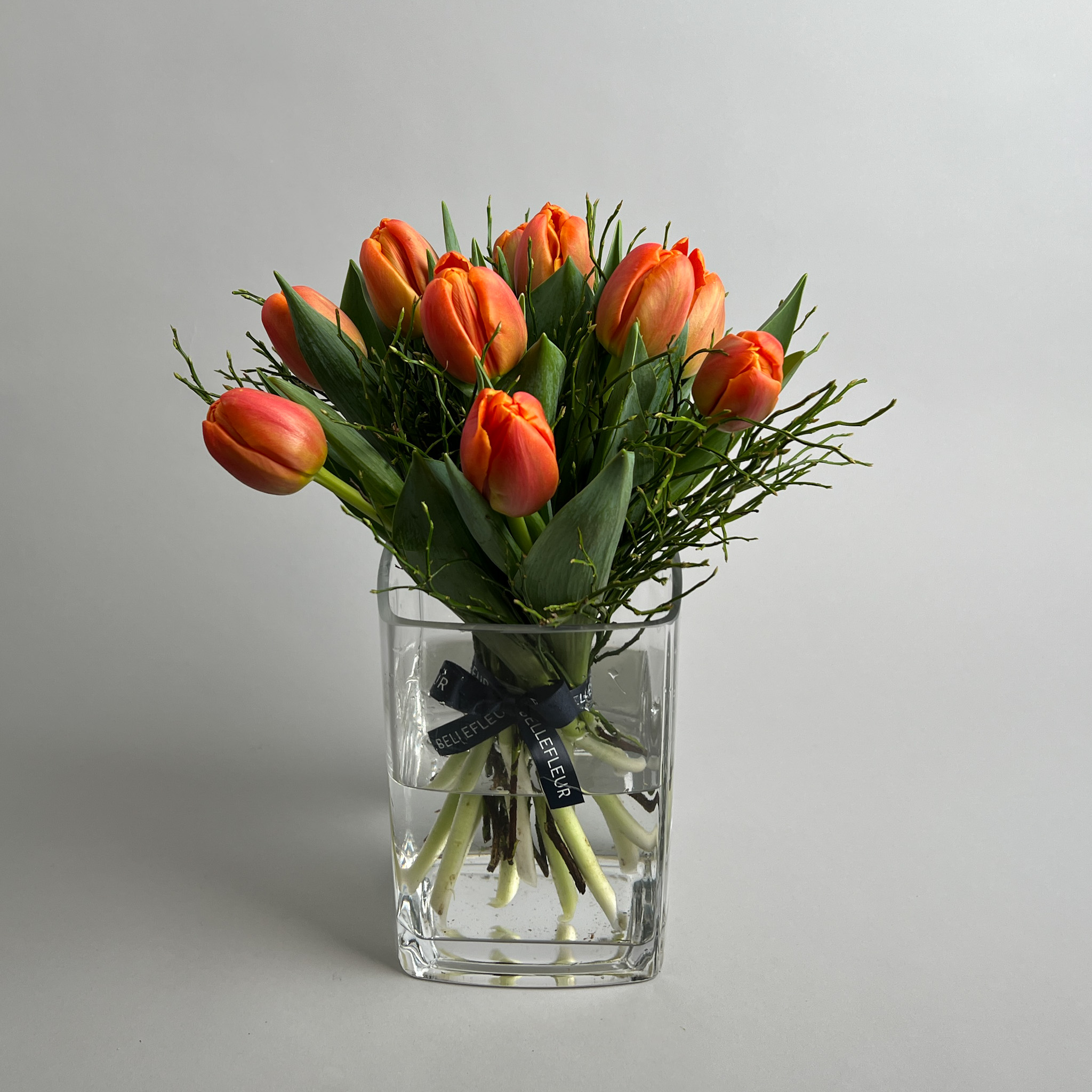 Bouquet of tulips orange