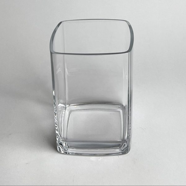 Quadratische Glasvase