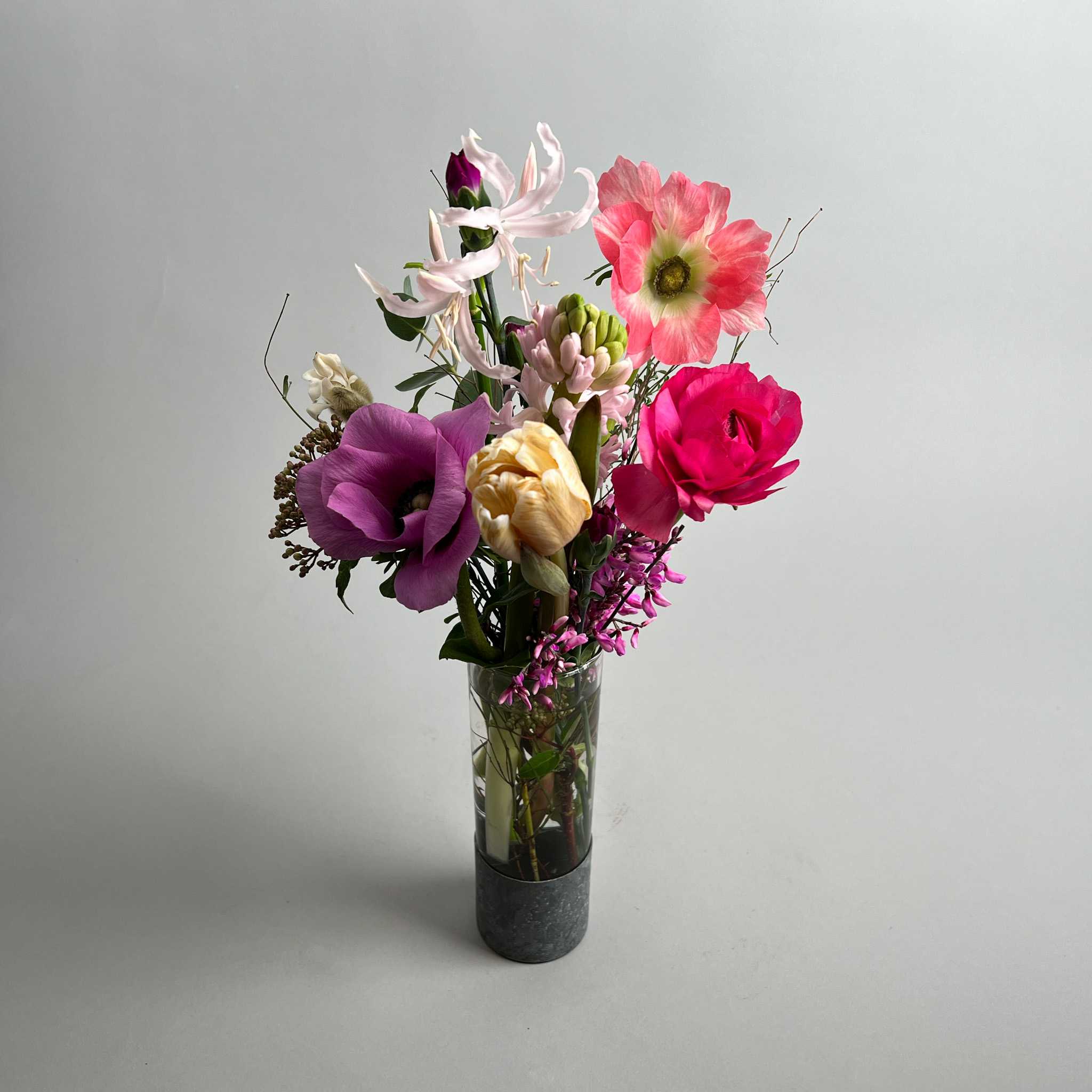 Winterfüllung mit Glasgefäss