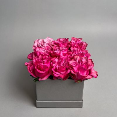 Blütenbox "Rose violett"