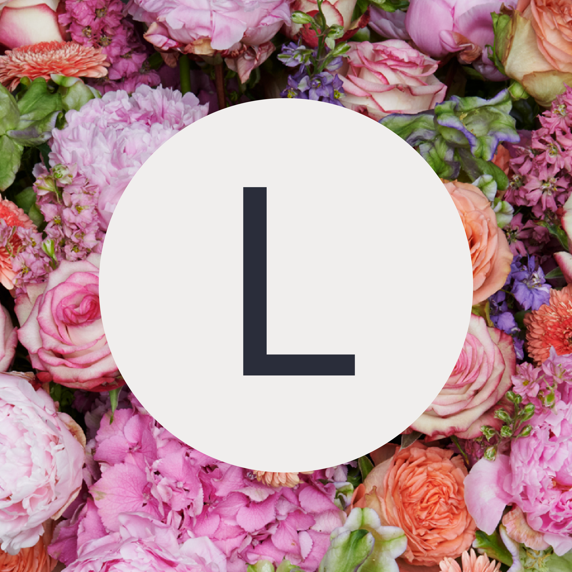 Personalisiertes Blumenabo L