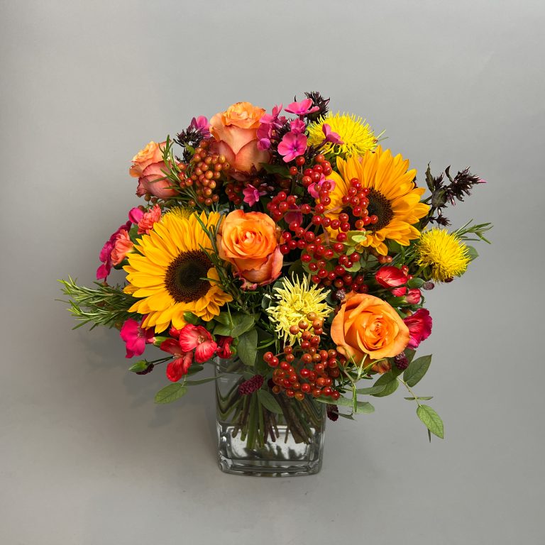Sommerstrauss mit Sonnenblumen